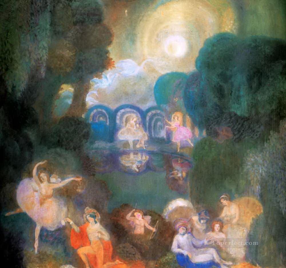 ballet 1910 Serge Sudeikin Russian Oil Paintings